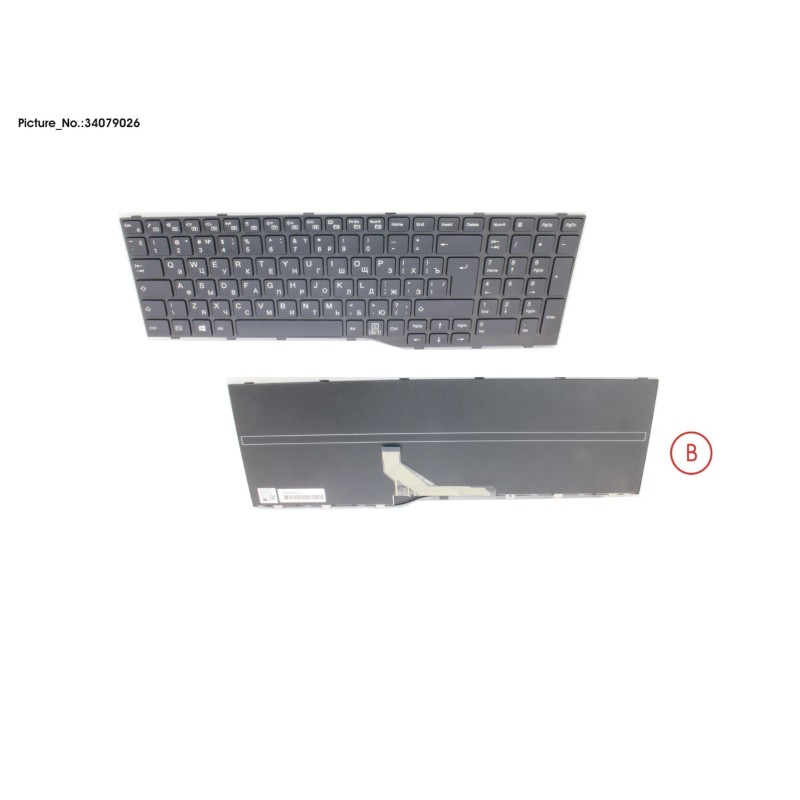 34079026 - KEYBOARD BLACK RUSSIA.US WIN10