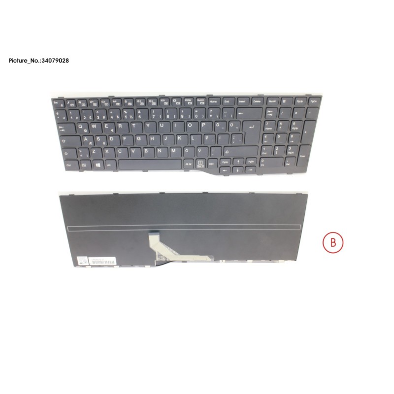 34079028 - KEYBOARD BLACK TURKEY WIN10