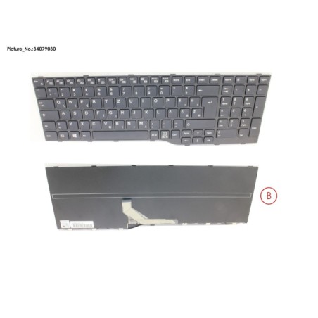 34079030 - KEYBOARD BLACK EASTERN EUROPE WIN10