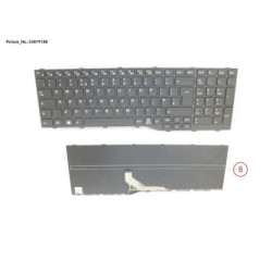 34079188 - KEYBOARD BLACK UK WIN10
