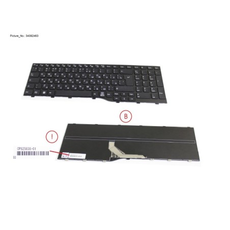 34082463 - KEYBOARD BLACK RUSSIA.US WIN11