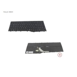 34084218 - KEYBOARD BLACK W. BL GERMANY WIN10&11