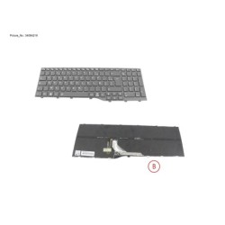 34084219 - KEYBOARD BLACK W. BL FRANCE WIN10&11