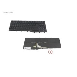 34084225 - KEYBOARD BLACK W. BL US WIN10&11