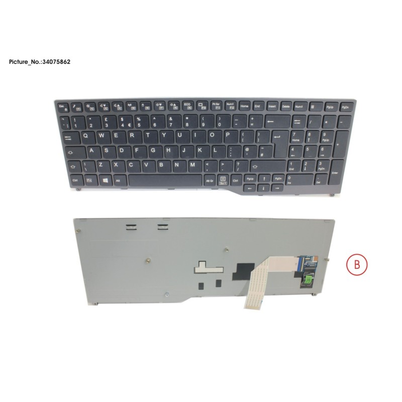 34075862 - KEYBOARD BLACK W.O TS UK