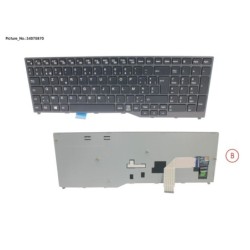 34075870 - KEYBOARD BLACK W.O TS BELGIUM