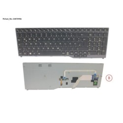 34075906 - KEYBOARD BLACK W. BL GERMAN