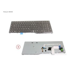 34081483 - KEYBOARD BLACK W. BL GERMAN