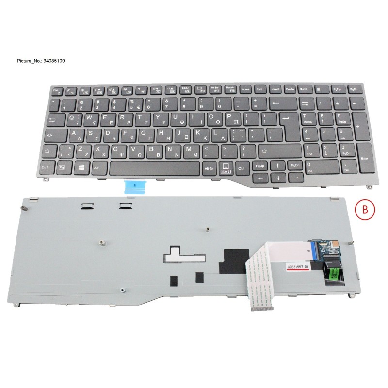 34085109 - KEYBOARD BLACK GREECE