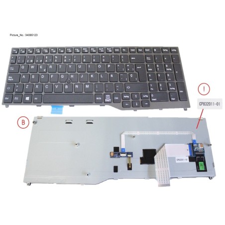 34085123 - KEYBOARD BLACK W. TS SPAIN