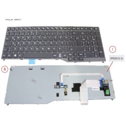34085131 - KEYBOARD BLACK W. TS TURKEY