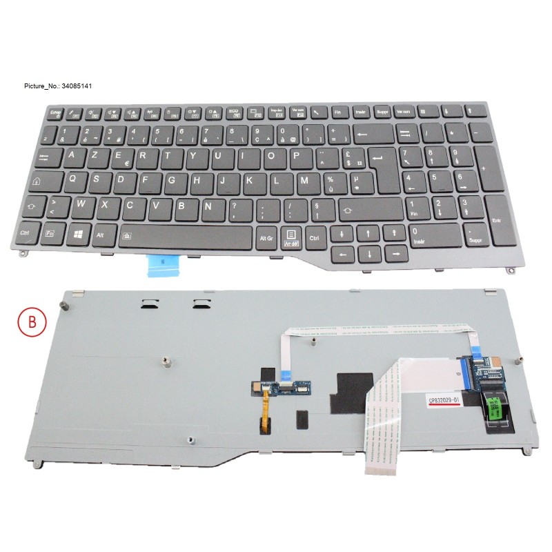 34085141 - KEYBOARD BLACK W. BL FRANCE