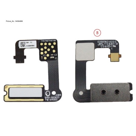 34084896 - SUB BOARD. FINGERPRINT (SILVER)