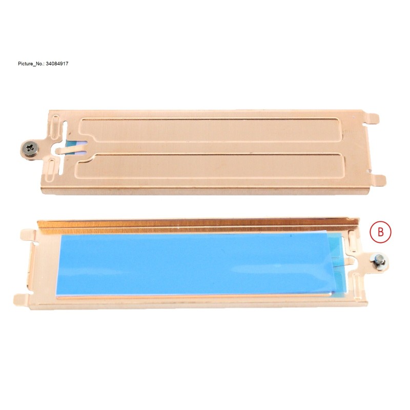 34084917 - COVER. SSD M.2 W. THERMAL RUBBER