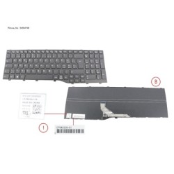 34084746 - KEYBOARD BLACK SWISS WIN11 (NEW_FN)