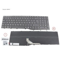 34084747 - KEYBOARD BLACK BELGIUM WIN11 (NEW_FN)