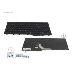 34084763 - KEYBOARD BLACK W. BL SPAIN (NEW_FN)