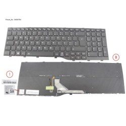 34084764 - KEYBOARD BLACK W. BL PORTUGAL (NEW_FN)