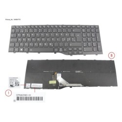 34084770 - KEYBOARD BLACK W. BL NORDIC (NEW_FN)