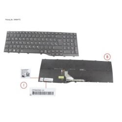 34084772 - KEYBOARD BLACK W. BL E. EURO. (NEW_FN)