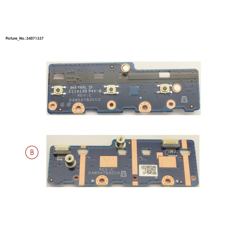 34071337 - SUB BOARD. TP BUTTONS