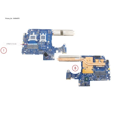 34084876 - MB ASSY I7-8750H N18M-Q3 P600 (PRVD)
