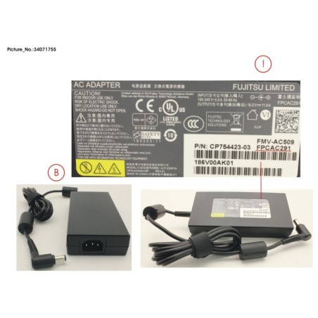 34071755 - AC-ADAPTER 19.5V 230W (3-PIN)