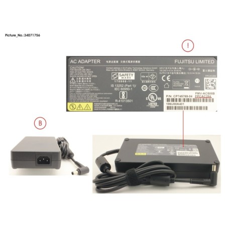 34071756 - AC-ADAPTER 19.5V 330W (3-PIN)