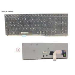 38060985 - KEYBOARD BLACK W.O TS SCHWEDEN.FINLAND