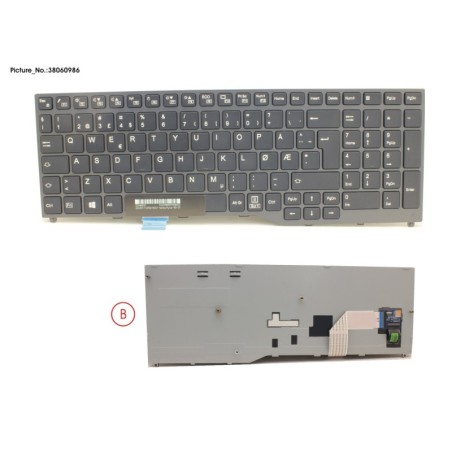 38060986 - KEYBOARD BLACK W.O TS NORWAY