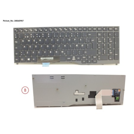 38060987 - KEYBOARD BLACK W.O TS DENMARK