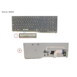 38060992 - KEYBOARD BLACK W. TS SPAIN