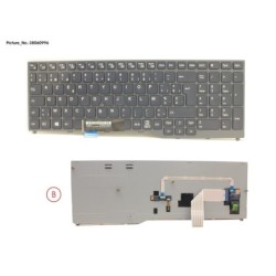 38060996 - KEYBOARD BLACK W. TS BELGIUM