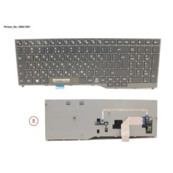 38061001 - KEYBOARD BLACK W. TS GREECE