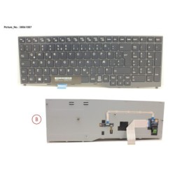 38061007 - KEYBOARD BLACK W. TS ICELAND