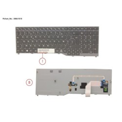 38061010 - KEYBOARD BLACK W. BL FRANCE