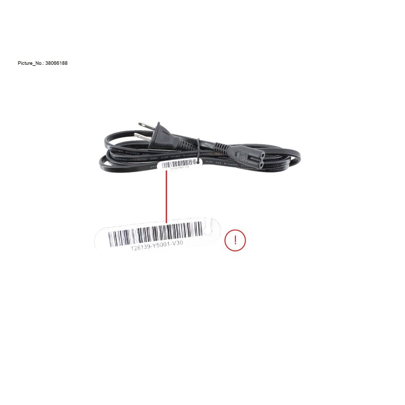 38066188 - CABLE POWER USA 2P 1.8M