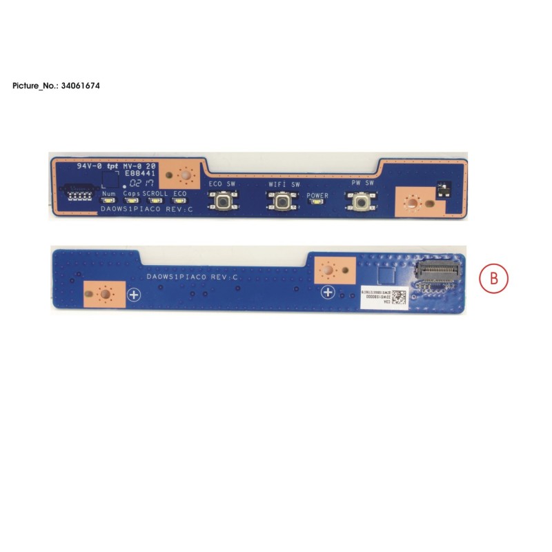 34061674 - SUB BOARD. POWER SWITCH