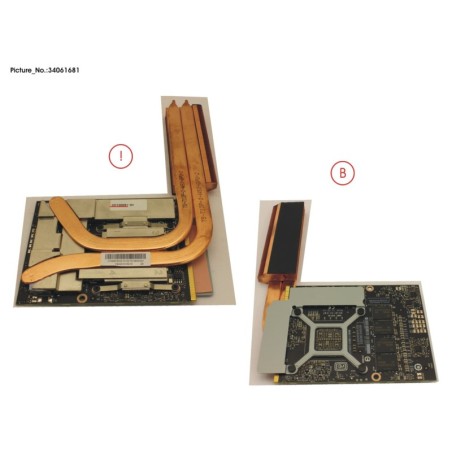 34061681 - GRAPHIC ASSY MXM N17E-Q5 P5000 W. HEATS.