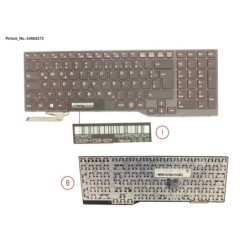 34062273 - KEYBOARD BLACK W. TS GERMAN