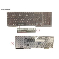 34062282 - KEYBOARD BLACK W. TS SWISS