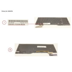34062296 - KEYBOARD BLACK W. BL US