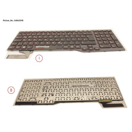 34062298 - KEYBOARD BLACK W.O TS GERMAN