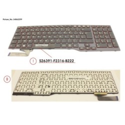 34062299 - KEYBOARD BLACK W.O TS FRANCE