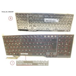 34062309 - KEYBOARD BLACK W.O TS BELGIUM