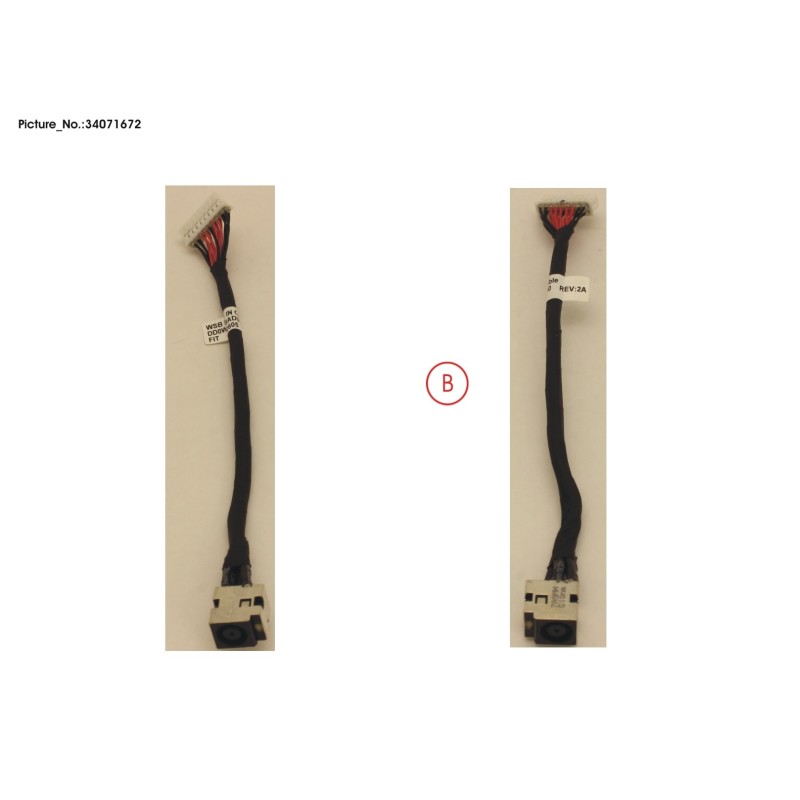 34071672 - DC.IN CONNECTOR W.CABLE