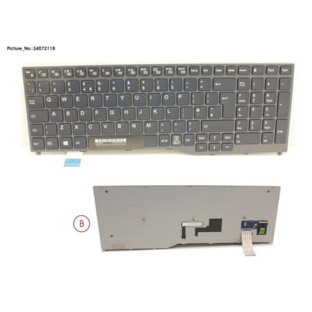 34072118 - KEYBOARD BLACK W.O TS UK