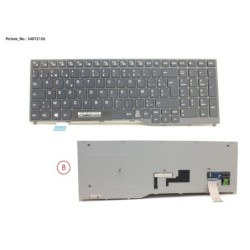 34072126 - KEYBOARD BLACK W.O TS BELGIUM