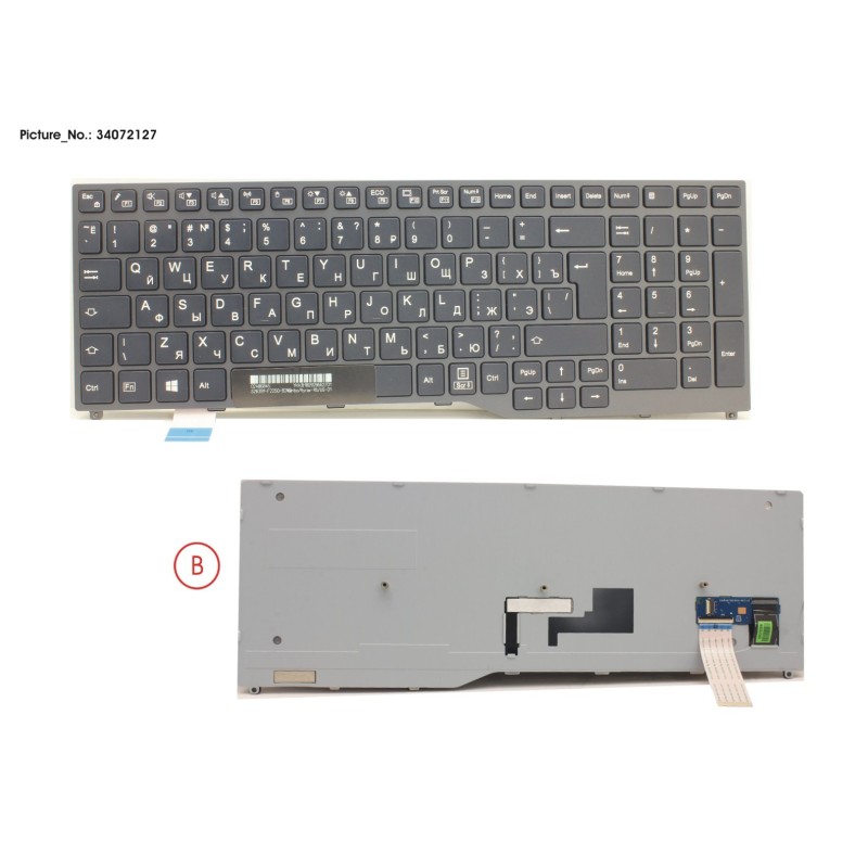 34072127 - KEYBOARD BLACK W.O TS RUSSIA.US