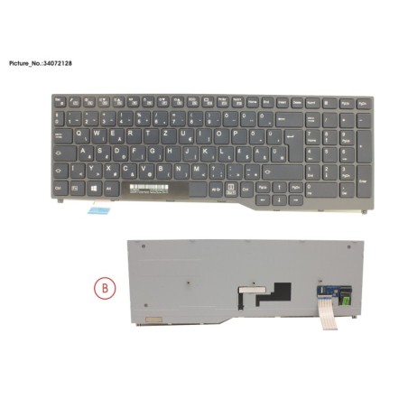 34072128 - KEYBOARD BLACK W.O TS HUNGARY